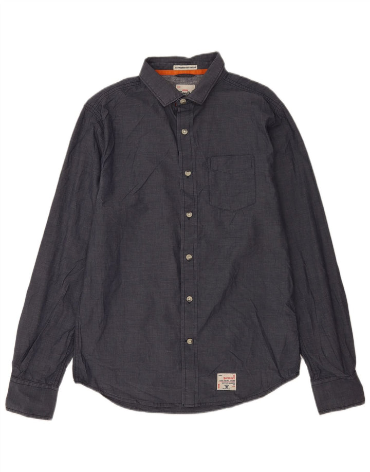 Superdry Chemise Homme Large Gris Coton