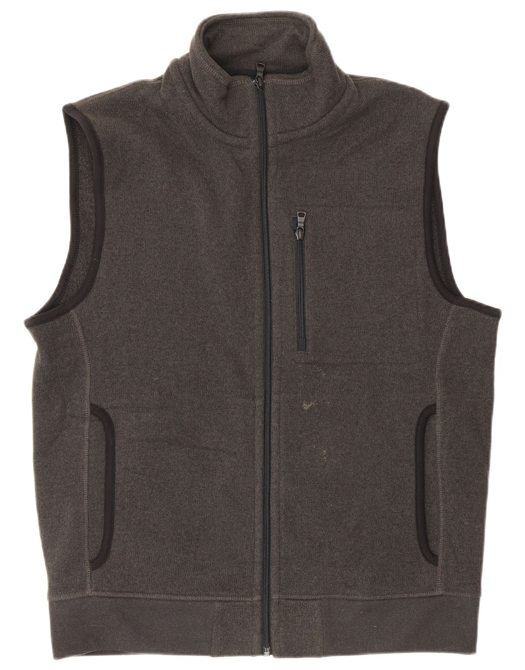 Marks & Spencer Veste de Survêtement sans Manches Homme Gris Moyen Polyester