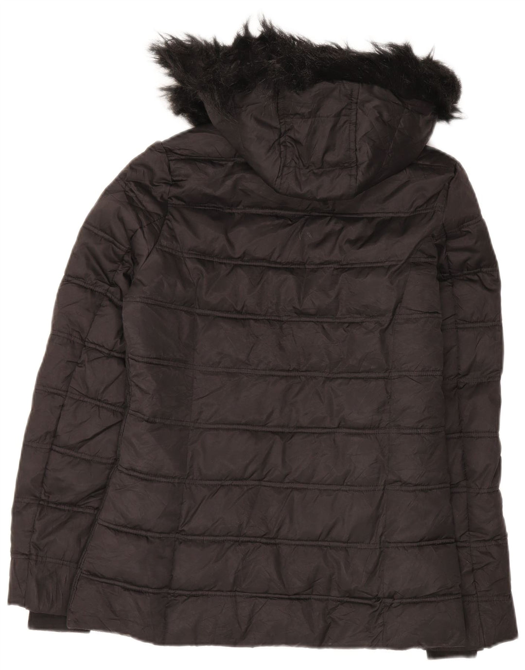 Nautica Veste matelassée surdimensionnée à capuche pour femme UK 10 Small Noir Polyester