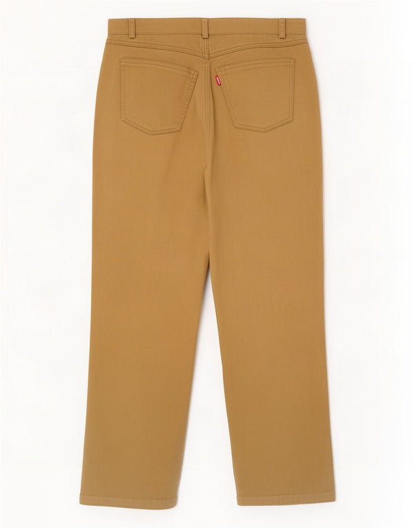Burberry Pantalon décontracté droit pour femme EU 40 Medium W28 L27 Coton marron