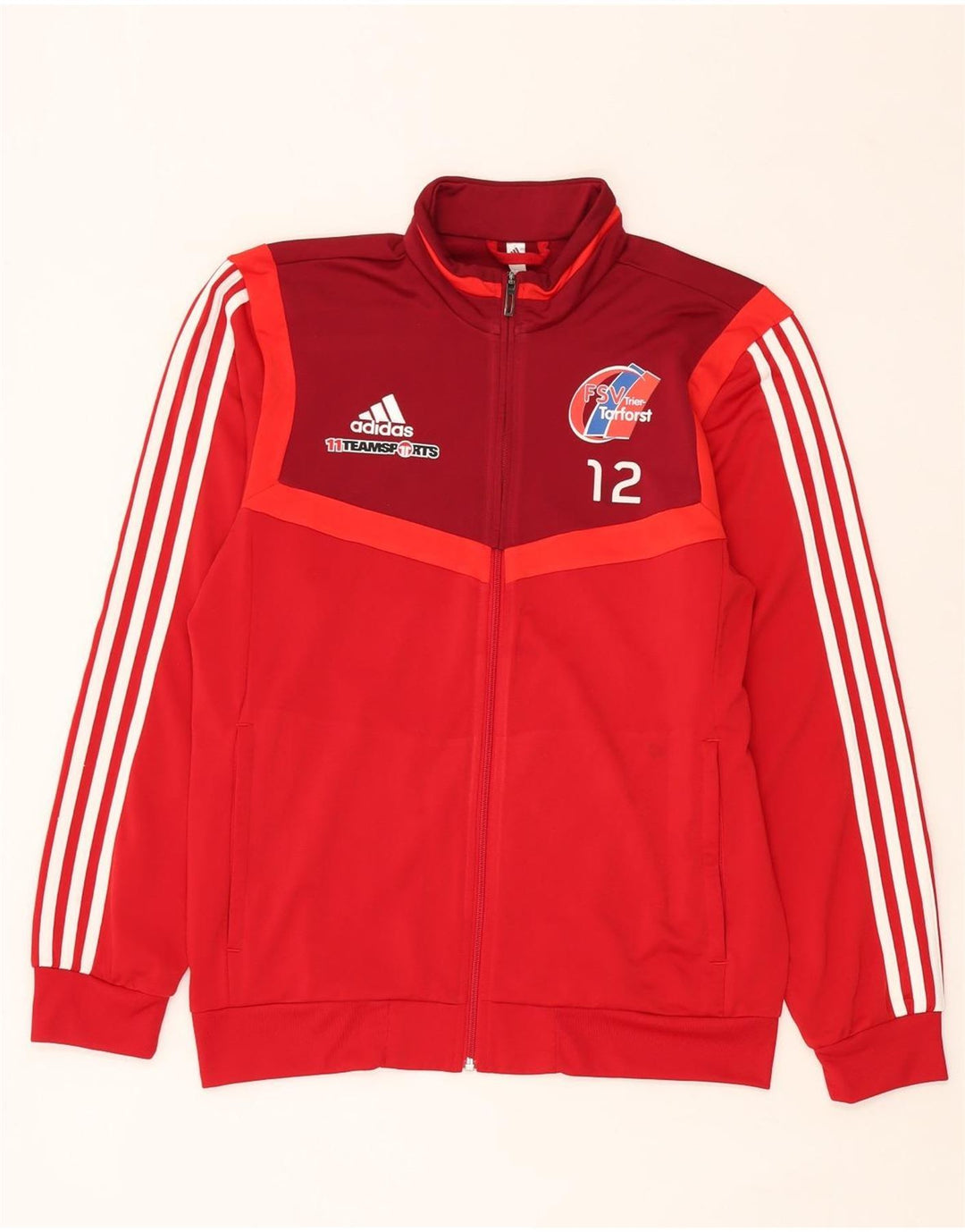 Adidas Veste de Survêtement FSV Trier-Tarforst Graphic Homme Rouge Moyen
