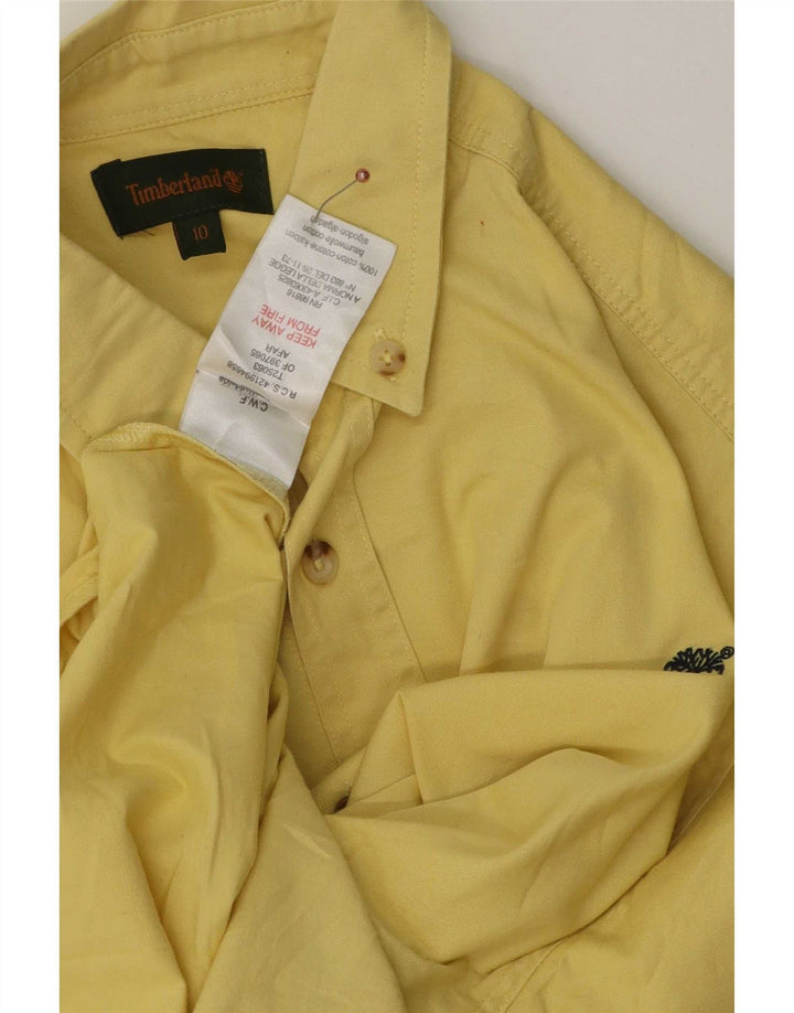 Timberland Chemise Garçon 9-10 ans Jaune Coton