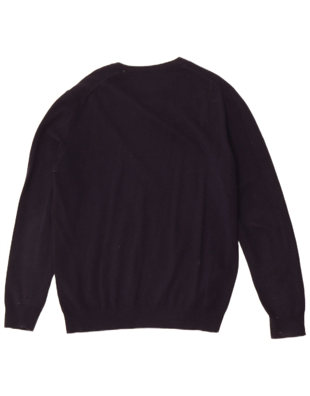 Barbour Pull col V pour homme en laine bleu marine Large