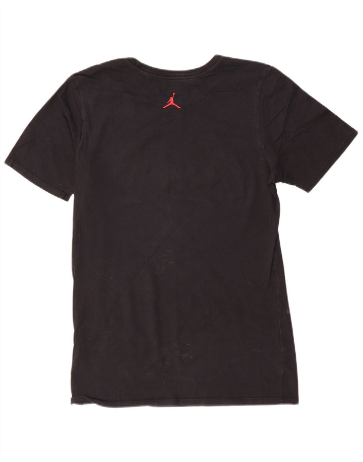 Jordan T-shirt graphique pour homme Petit coton noir