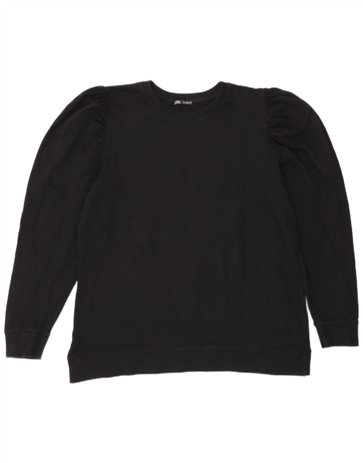 Zara Sweat-shirt pour femme UK 16 Large Noir