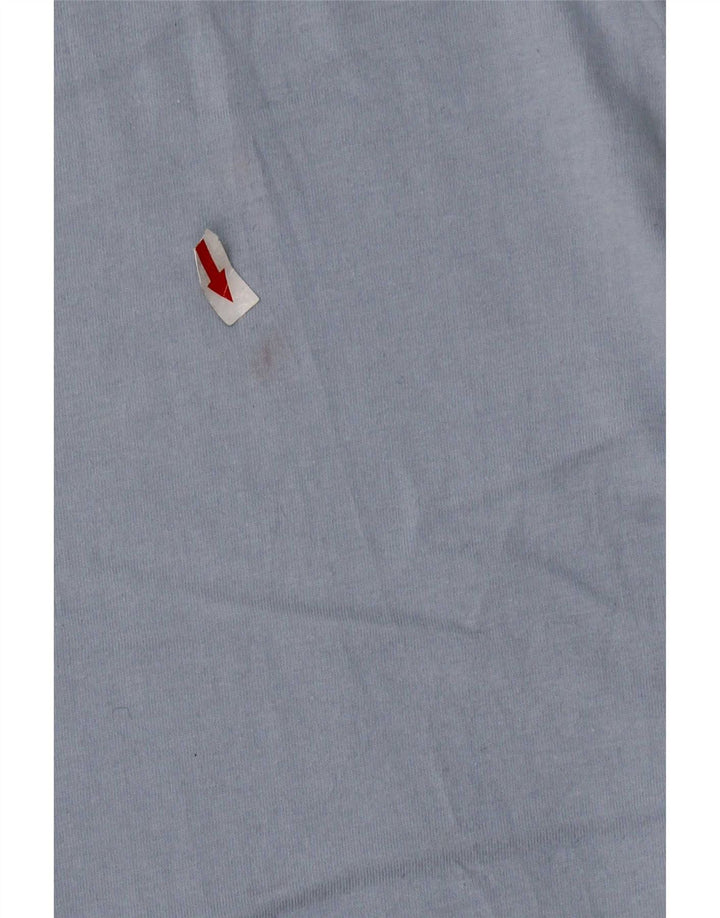 Asics T-Shirt Homme Top XL Bleu Rayé Coton