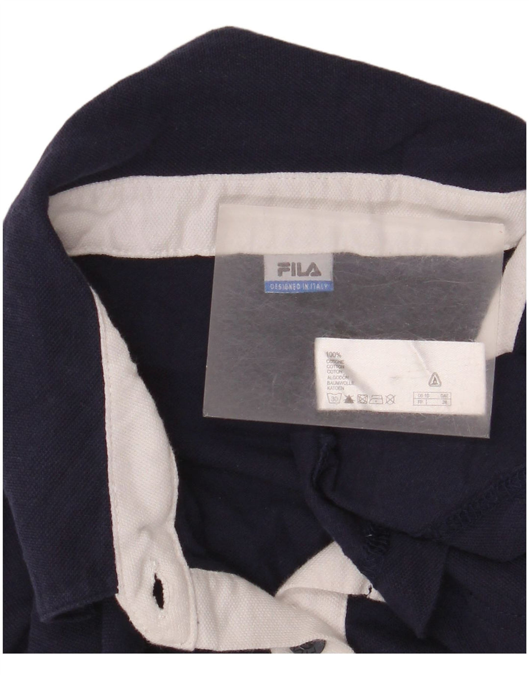 Fila Polo Femme UK 12 Coton Bleu Marine Moyen