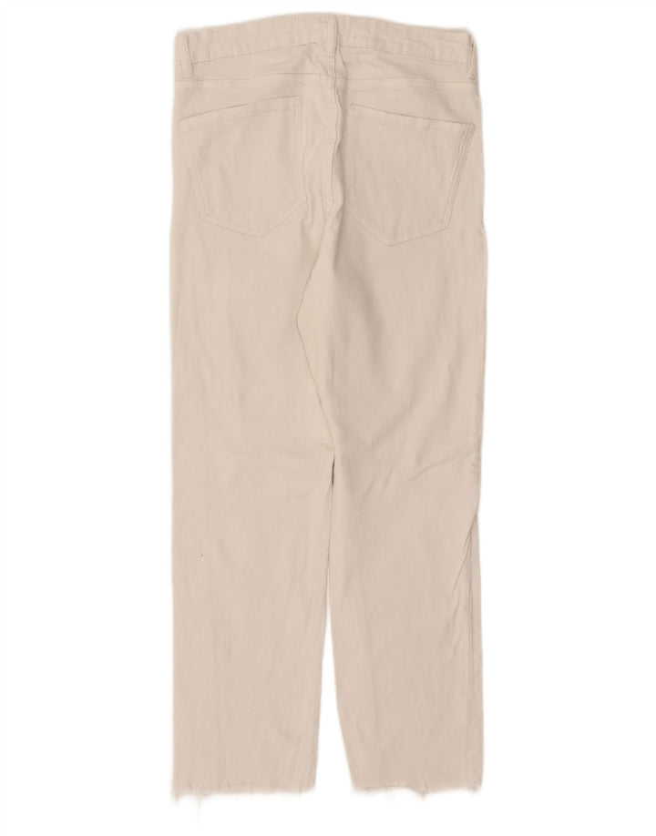Zara Jean droit pour femme EU 40 Medium W30 L27 Blanc