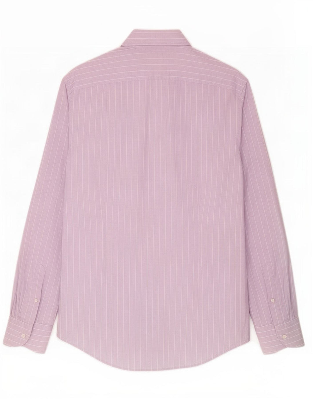 Benetton Chemise Homme Violet Moyen Rayure Fine
