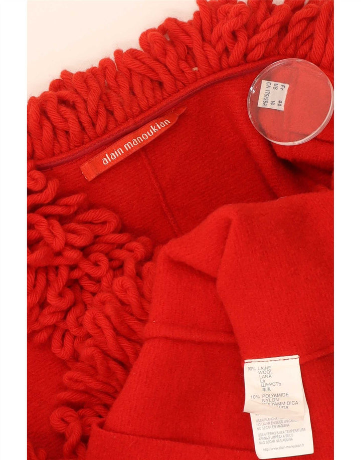 Alain Manoukian Veste Boléro Femme EU 44 XL Laine Rouge