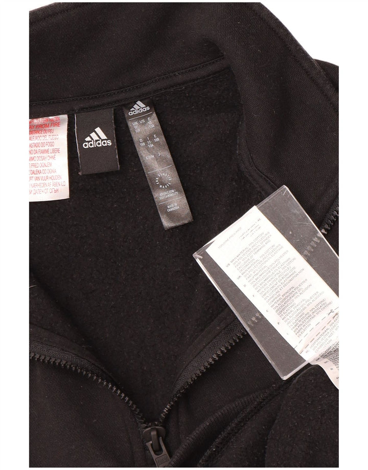 ADIDAS Sweat-shirt court coupe ample pour fille 12-13 ans Noir Coton