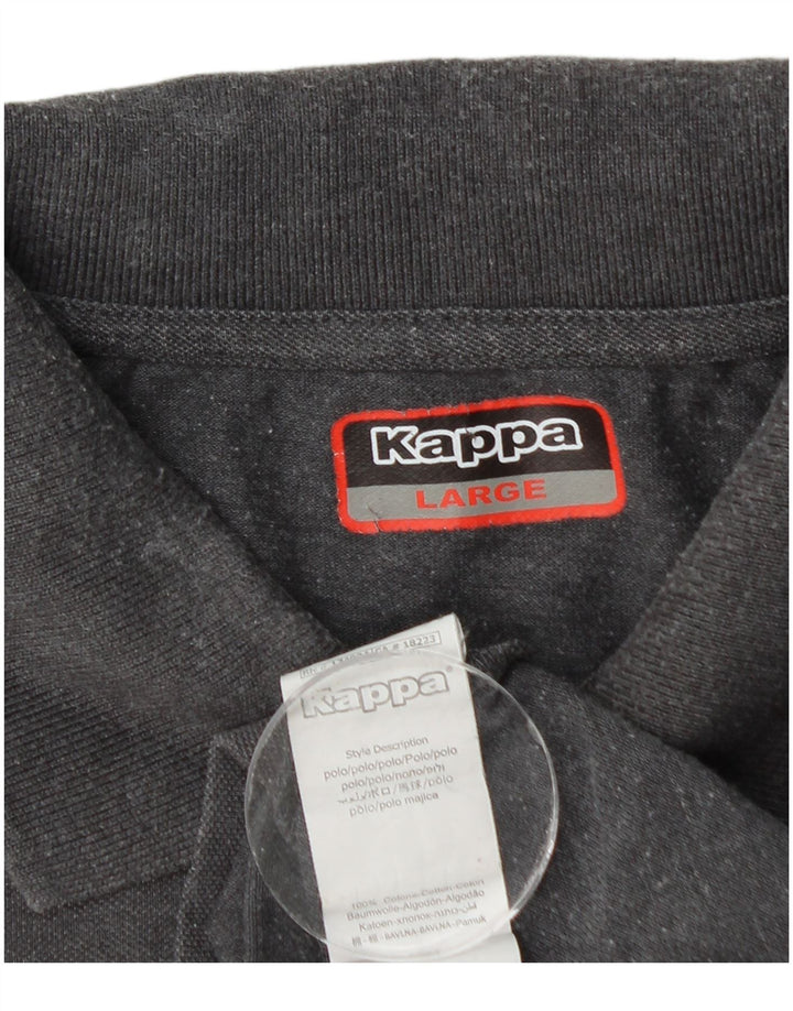 KAPPA Polo Homme Grand Gris Coton