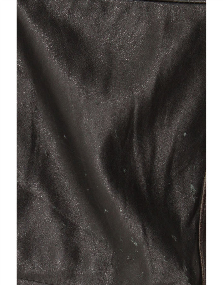 Coconuda Manteau en Cuir Femme IT 46 Grand Cuir Marron