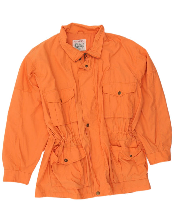 St John's Bay Veste utilitaire surdimensionnée pour homme UK 44 2XL Orange Polyester