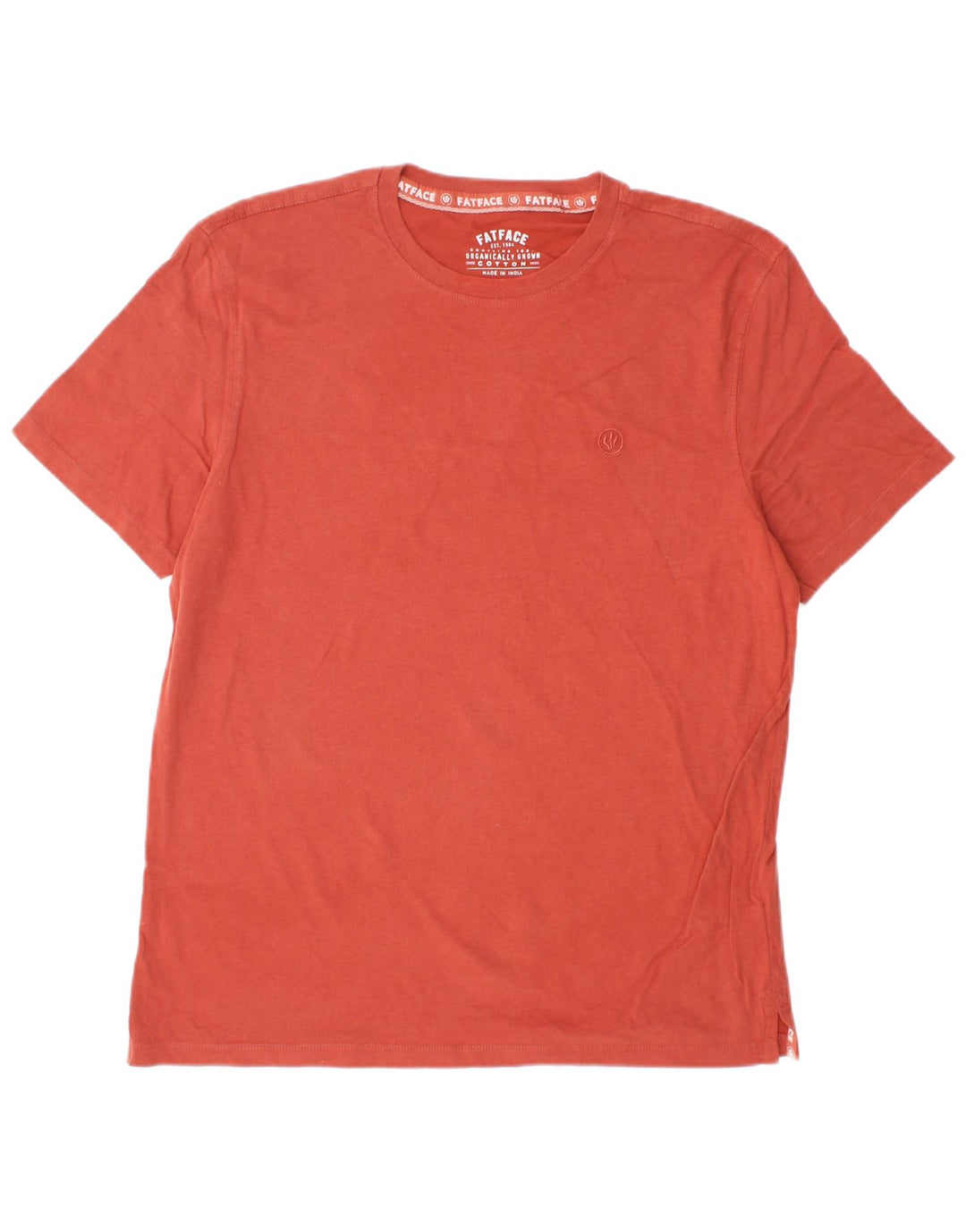 FAT FACE T-Shirt Homme Haut Large Orange Coton