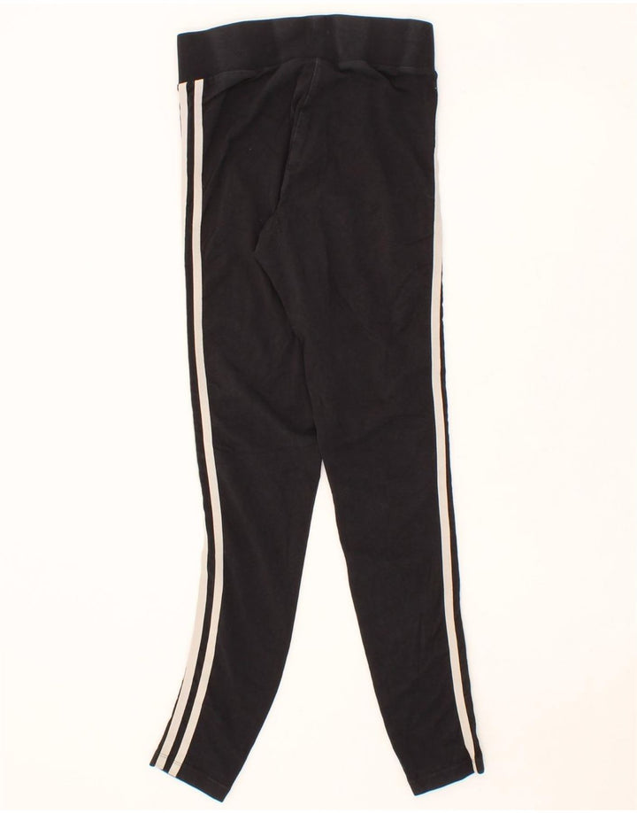 ADIDAS Womens Leggings UK 8 Small Black Cotton Vintage Adidas and Second-Hand Adidas from Messina Hembry 