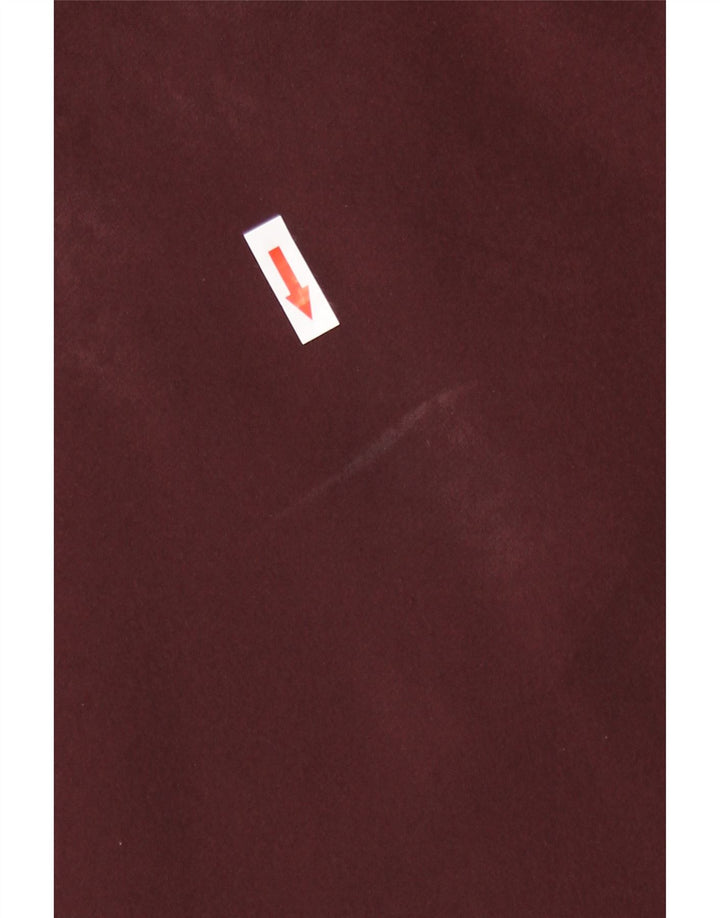 Zara Tunique à manches longues pour femme UK 14 Bordeaux moyen
