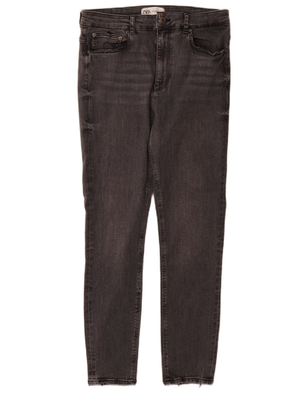 Zara Jean skinny taille haute pour femme EU 42 Large W32 L27 Gris