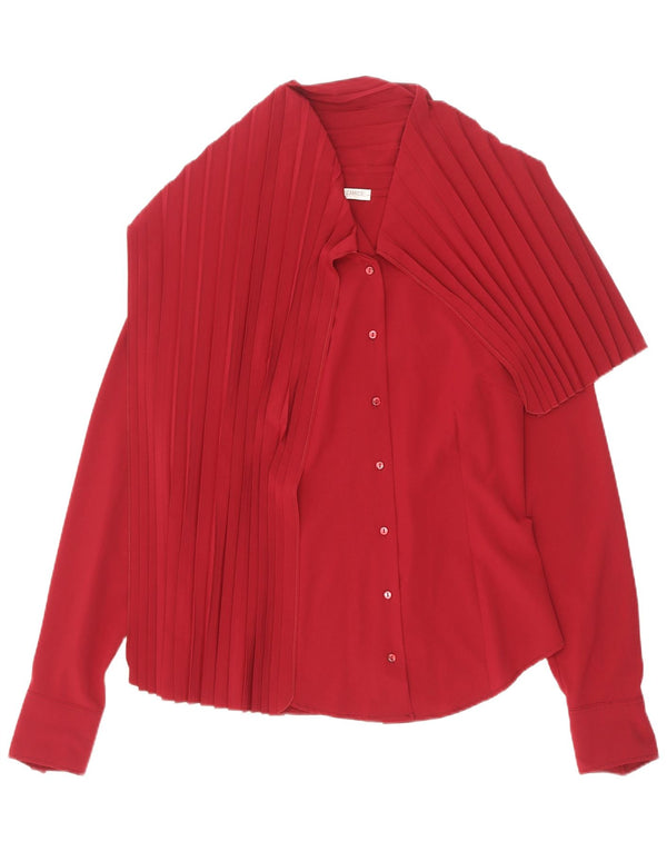 Naracamicie Chemisier Femme UK 44 Rouge Moyen Polyester