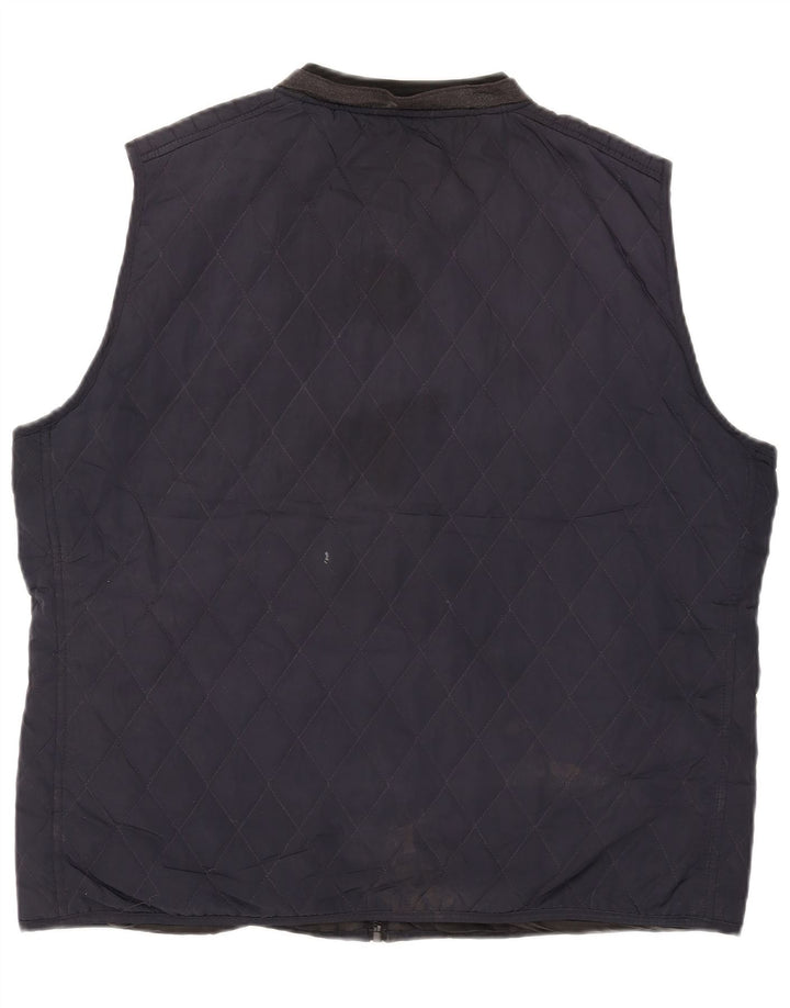 Zara Gilet matelassé pour homme UK 44 2XL Bleu marine Polyester
