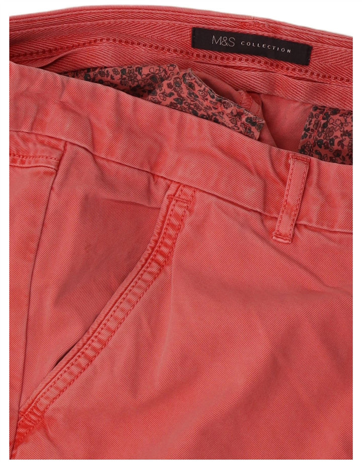 Marks & Spencer Pantalon Chino Slim Femme W36 L29 Rouge