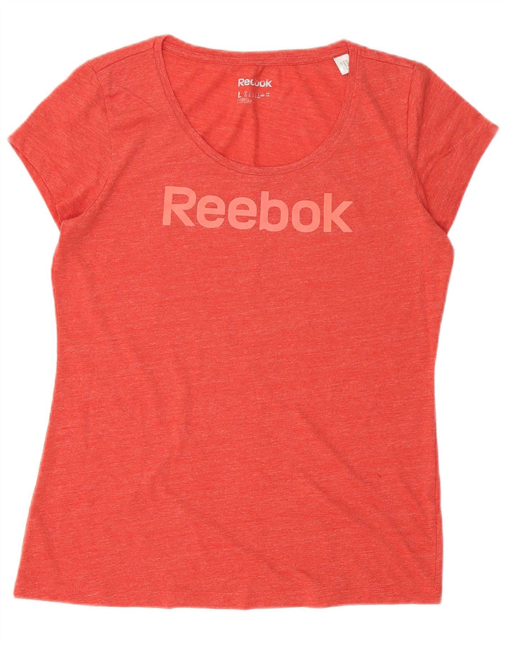 Reebok T-shirt graphique pour femme UK 14 Large Rouge