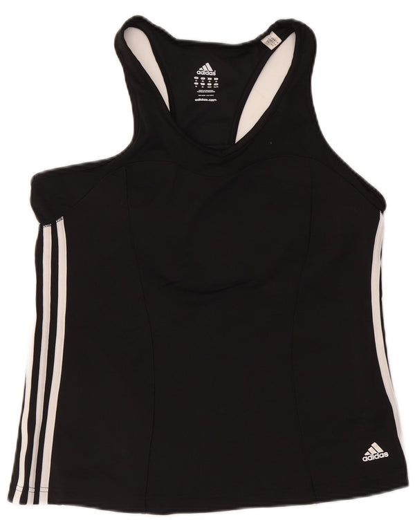 Adidas Débardeur Femme UK 22 3XL Noir Polyester