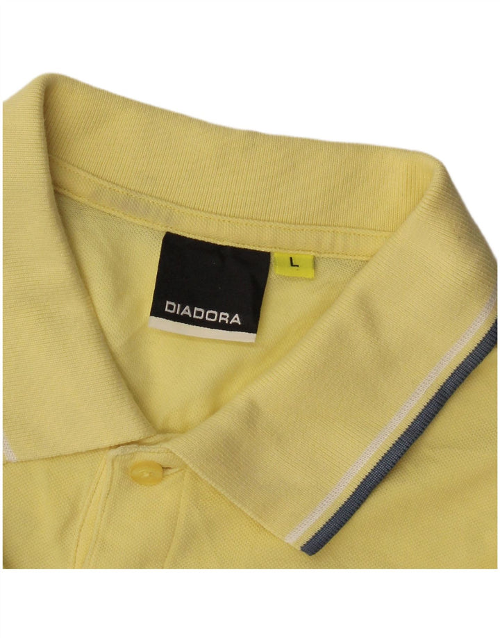 Diadora Polo Homme Grand Jaune