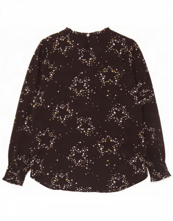 Marks & Spencer Chemisier à motif abstrait pour femme UK 14 Large Noir