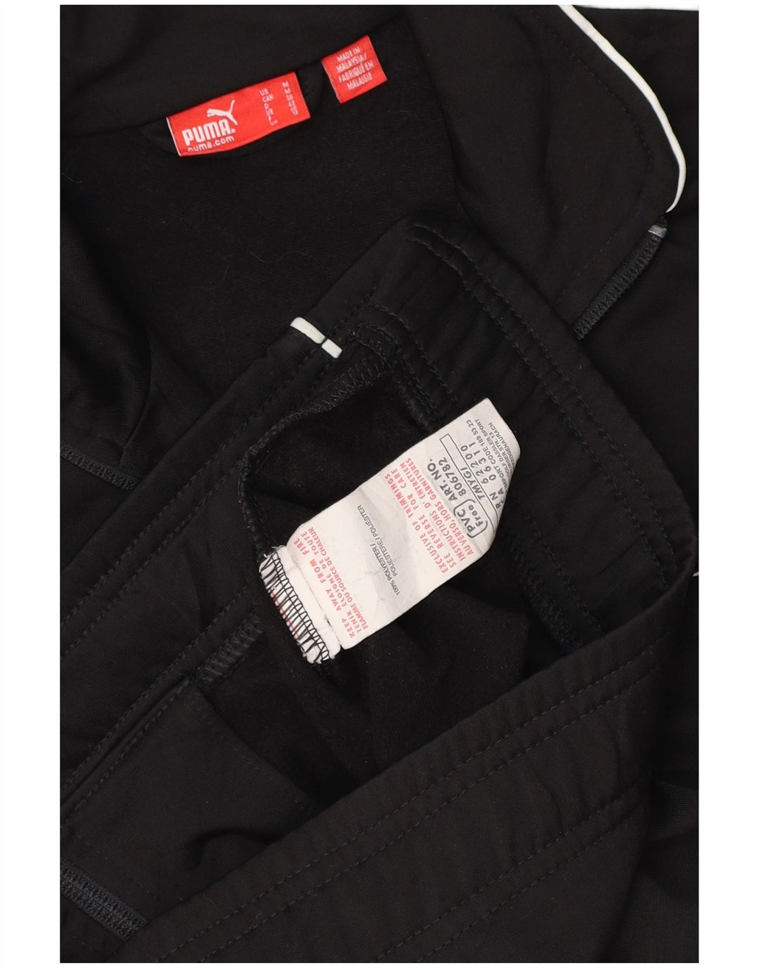 PUMA Veste de survêtement pour femme UK 42 Medium Noir Colorblock Polyester