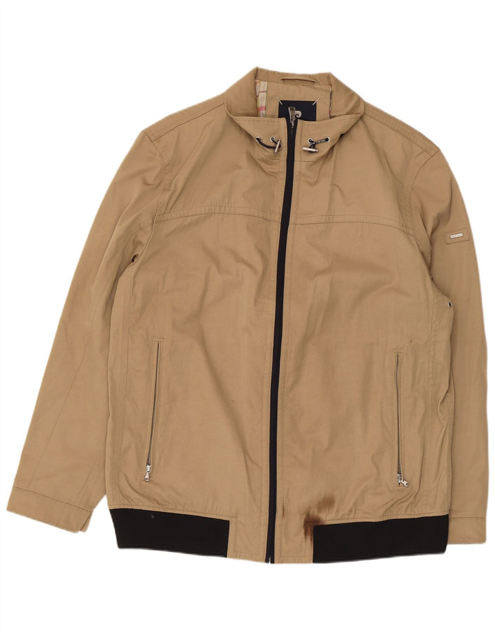 Pierre Cardin Blouson Bomber Homme IT 54 2XL Beige Polyester