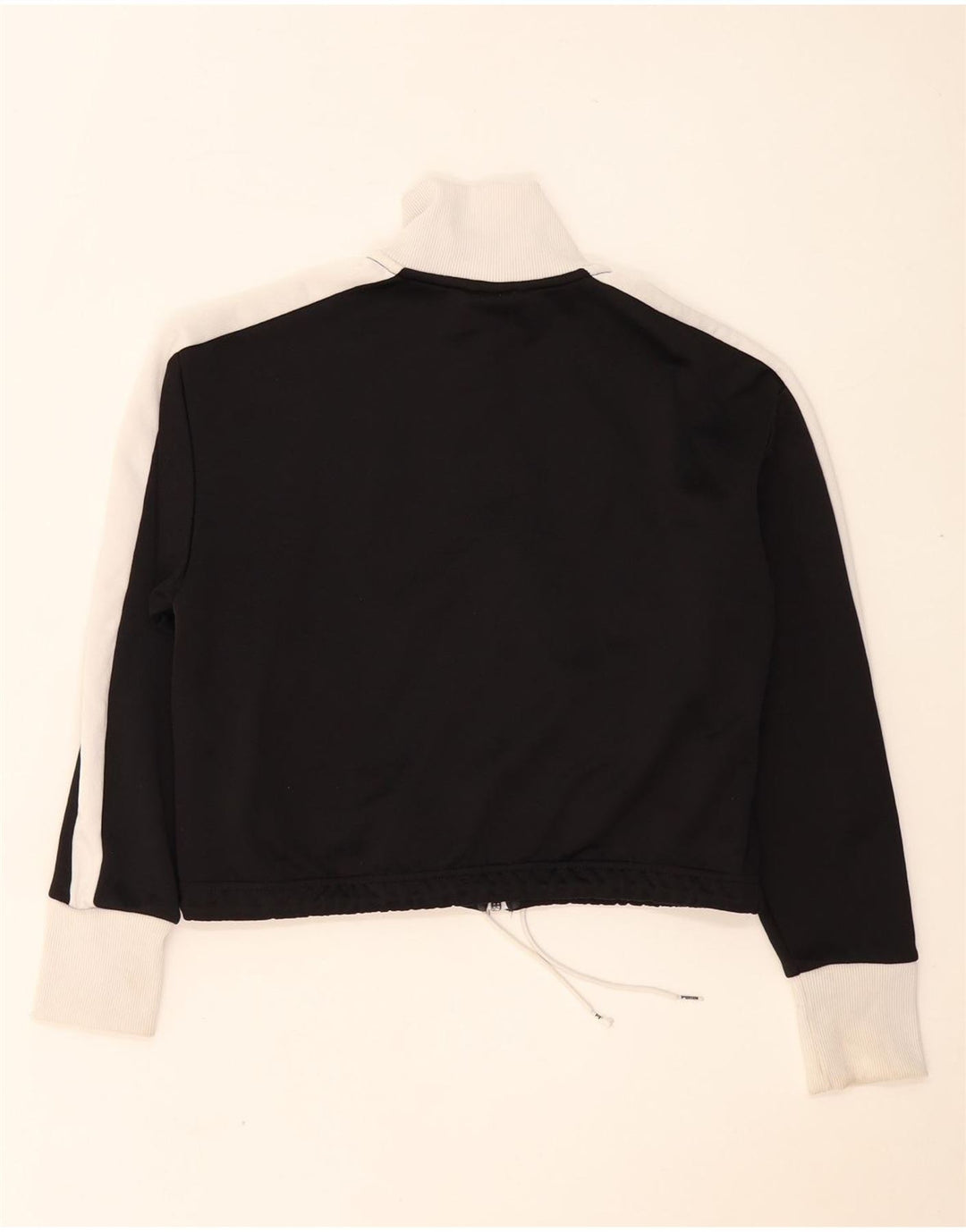Puma Veste de survêtement courte pour femme UK 14 Noir moyen Colourblock