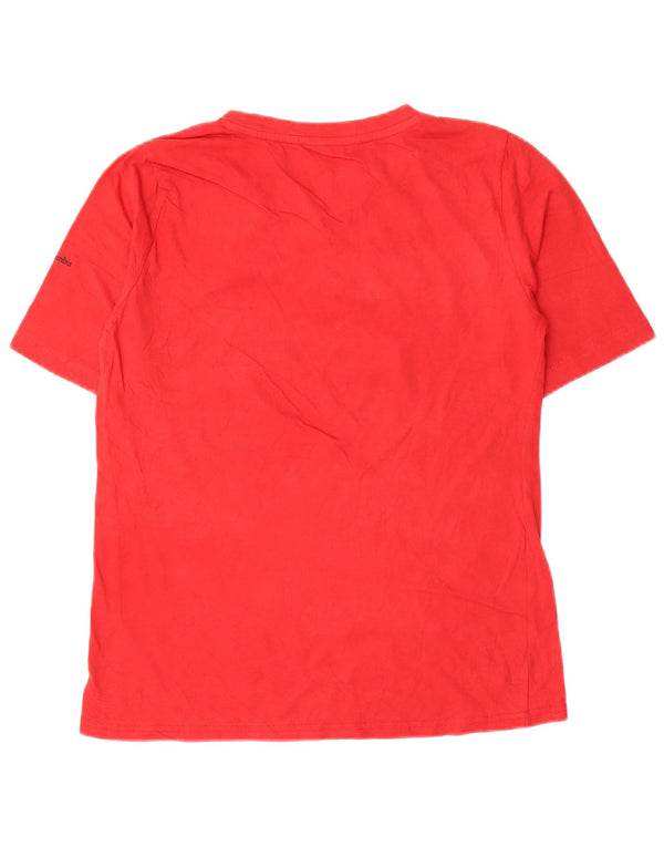 Columbia T-Shirt Graphique Homme Rouge Moyen Coton