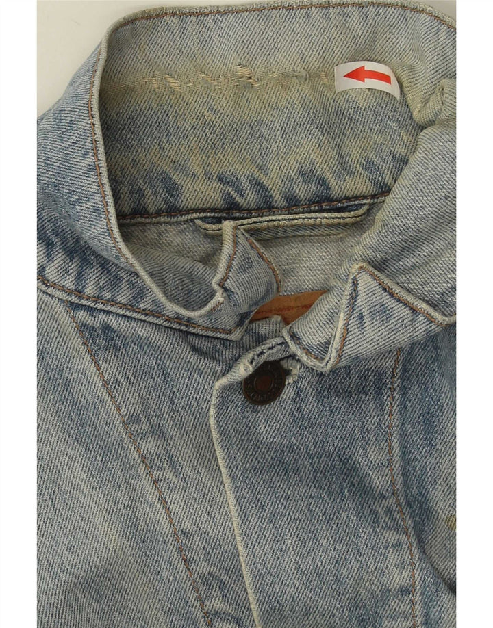 Levi's Veste en Jean Homme UK 38 Bleu Moyen Coton