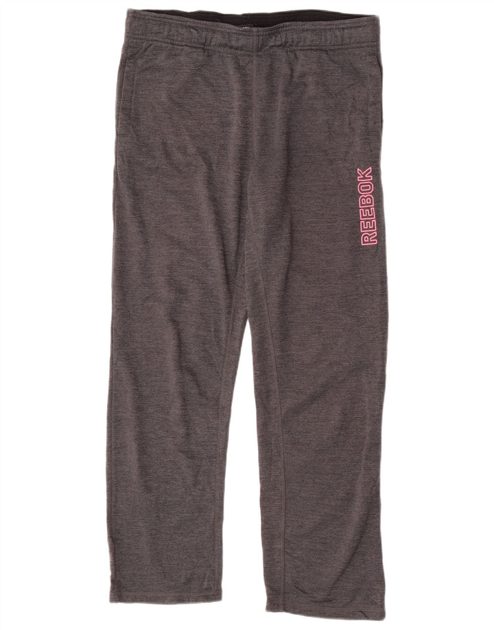 Reebok Pantalon de Survêtement Graphic Homme Gris Moyen Polyester