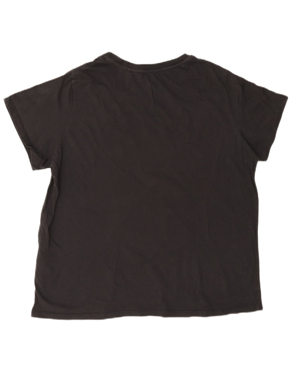 Levi's T-Shirt Graphique Femme UK 20 2XL Noir Coton