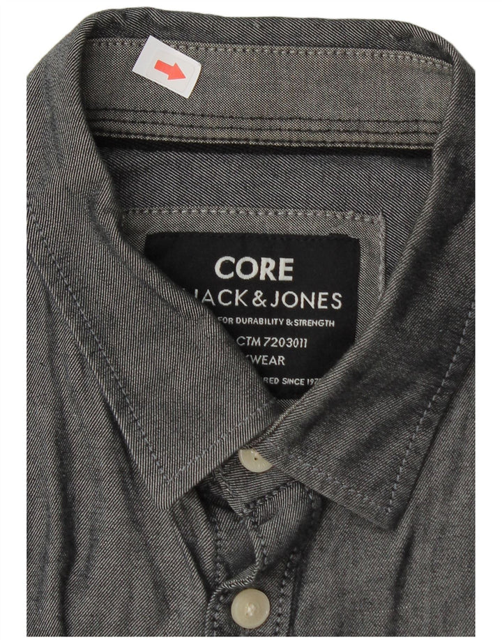 Jack & Jones Chemise Homme Gris Moyen Coton