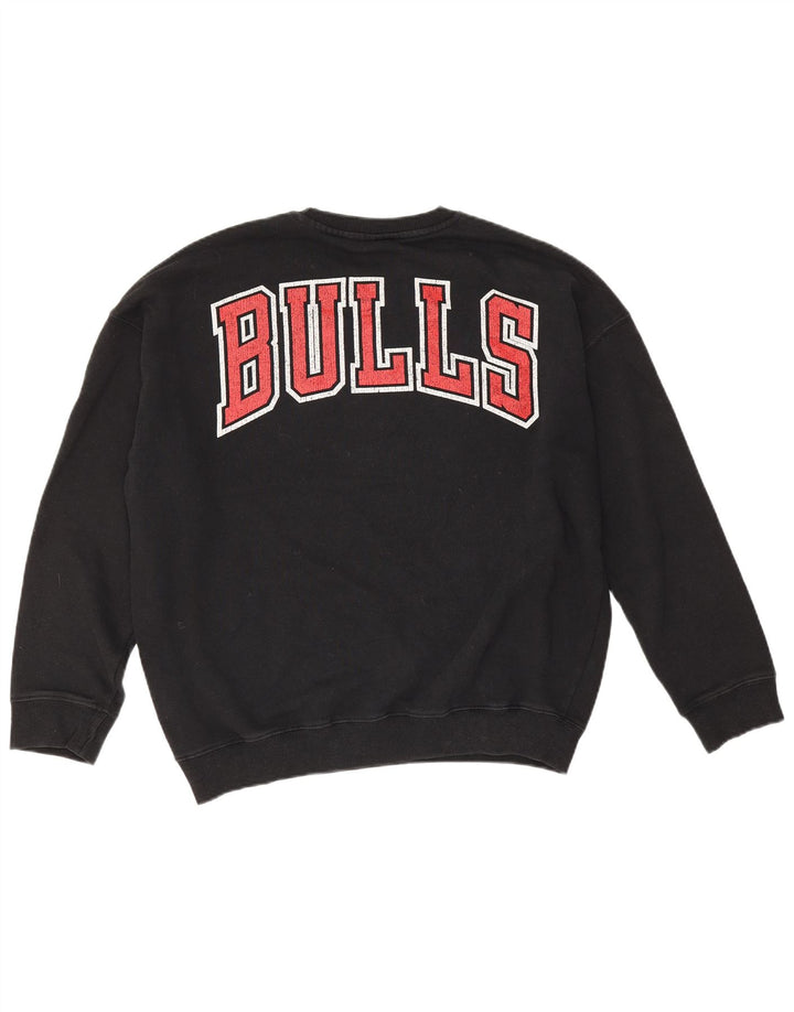NBA Chicago Bulls Graphic Sweat-shirt surdimensionné pour homme Noir Taille S