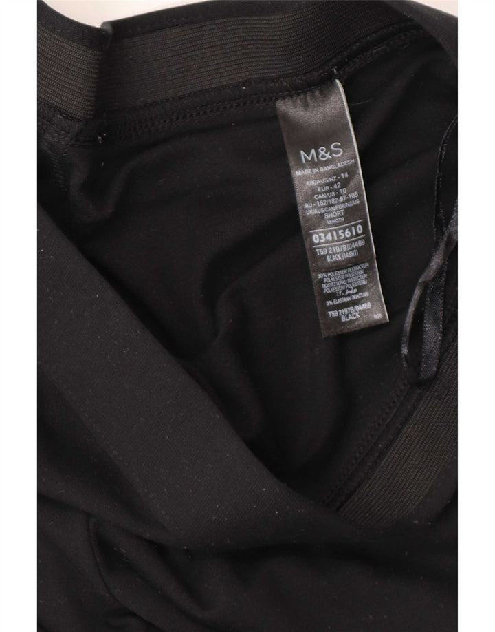 Marks & Spencer Pantalon de survêtement pour femme UK 44 Large Noir Viscose