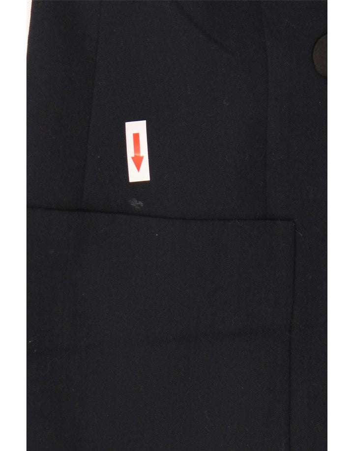 Zara Manteau à double boutonnage pour femme UK 12 Polyester bleu marine moyen