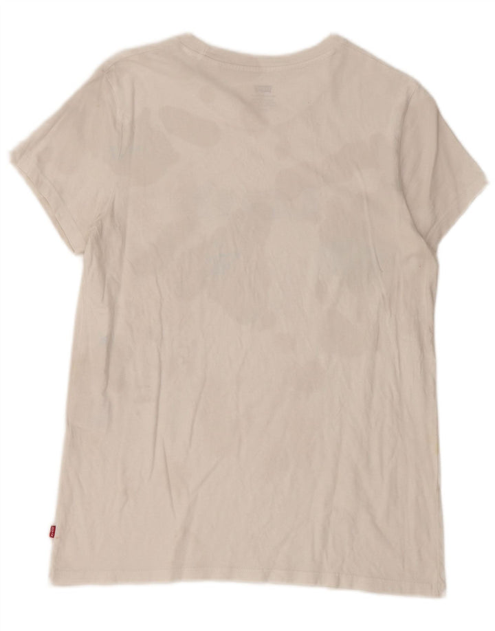 Levi's Tee-Shirt Graphique Femme Small Blanc