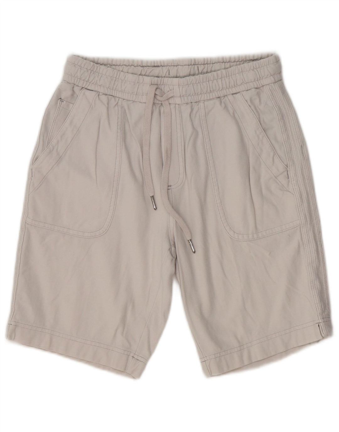 Bermuda Athleta Femme US 0 XS W28 Gris Coton