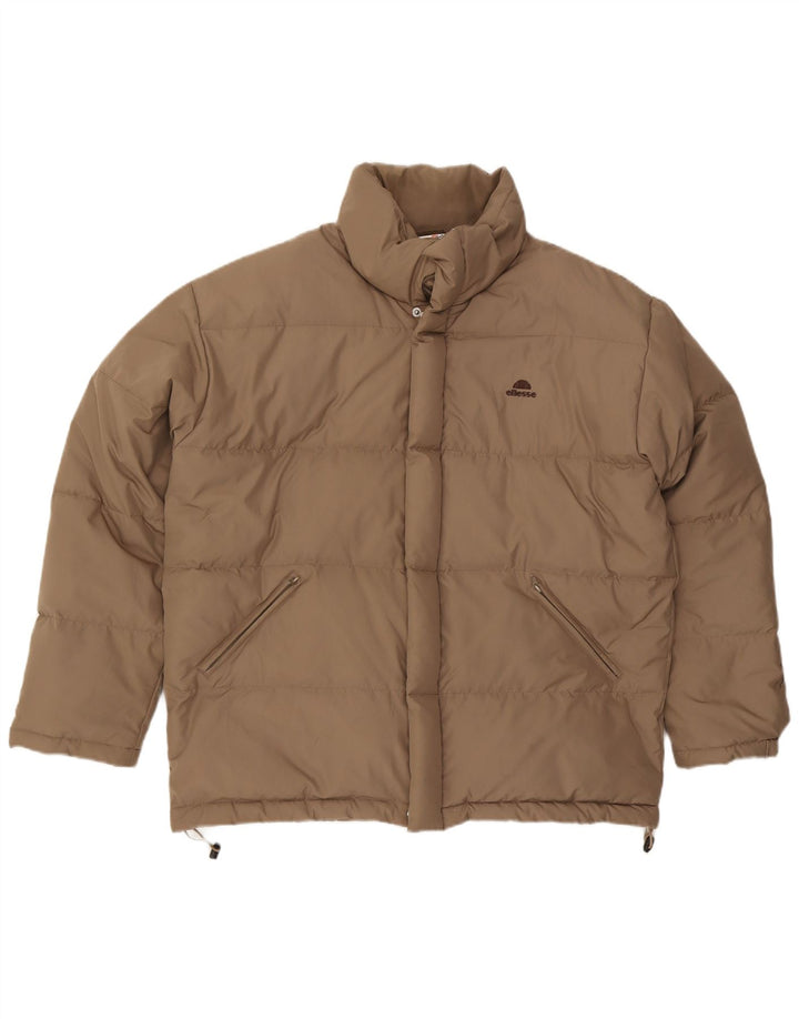 Ellesse Veste matelassée pour homme UK 40 Large Beige Polyester