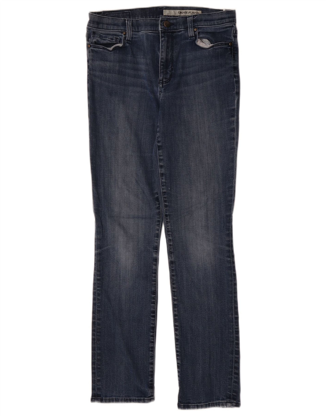 DKNY Jean slim femme US 6 Medium W30 L30 bleu coton