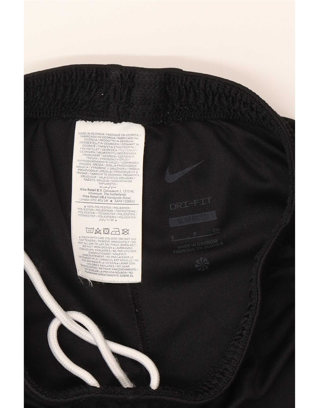 Nike Short de sport coupe slim pour homme Petit noir Polyester