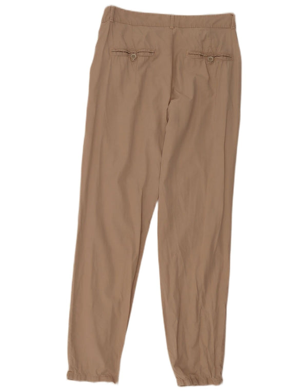 Zara Pantalon Chino Slim Femme EU 34 2XS W24 L28 Beige Tencel