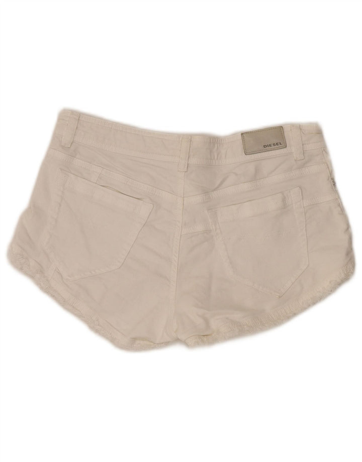 Diesel Short En Jean W28 Femme Blanc Moyen