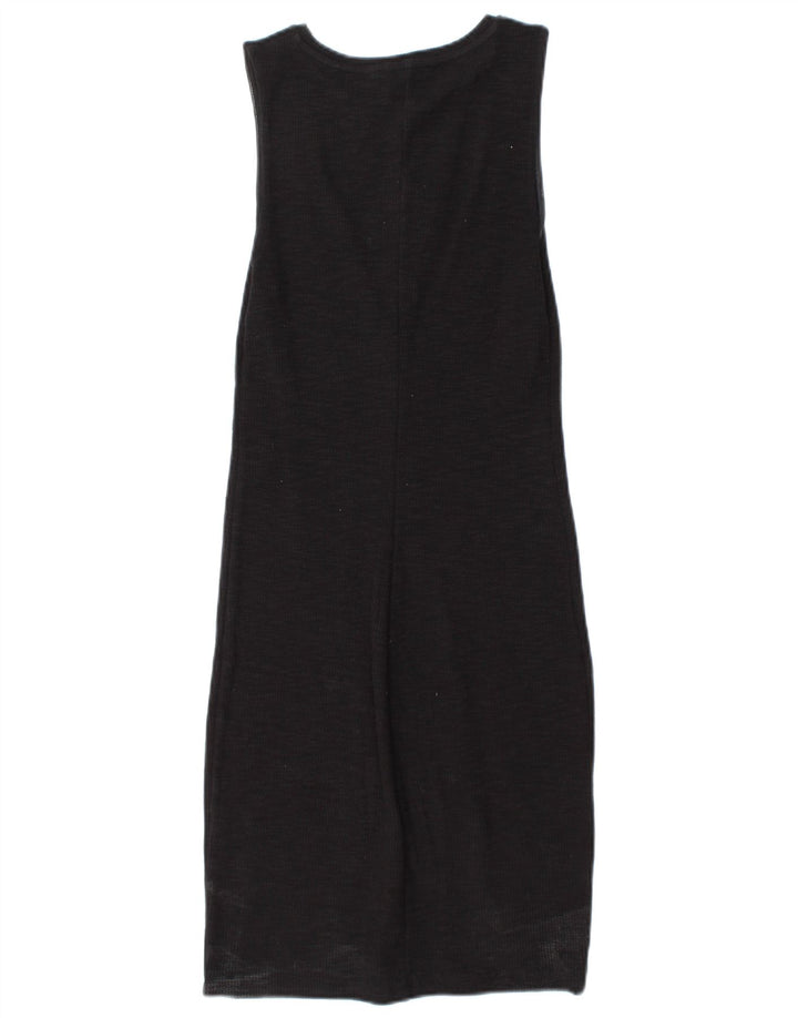Zara Robe fourreau sans manches pour femme UK 10 Small Noir