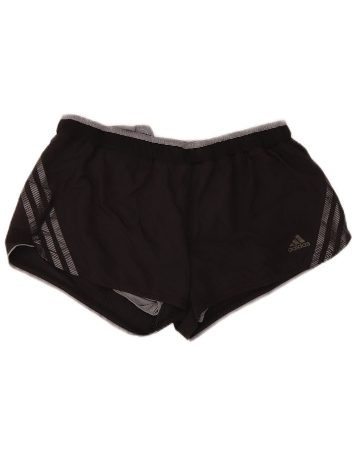 Adidas Femmes Climacool Sport Shorts UK 12 Moyen Noir Polyester