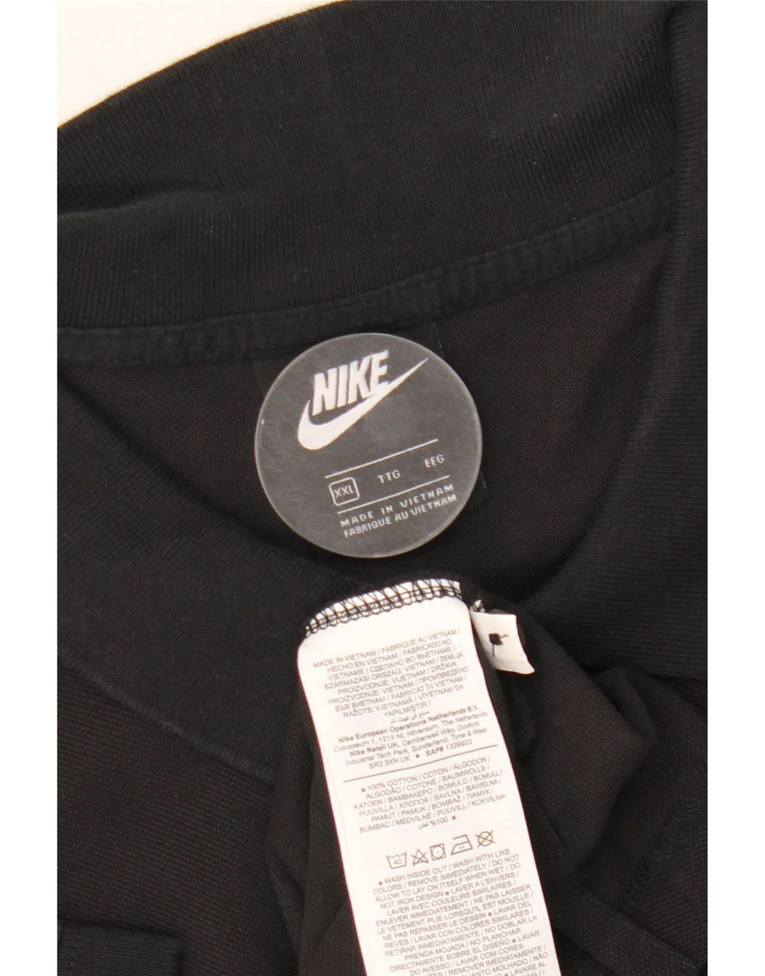 Nike Polo Homme 2XL Noir Coton